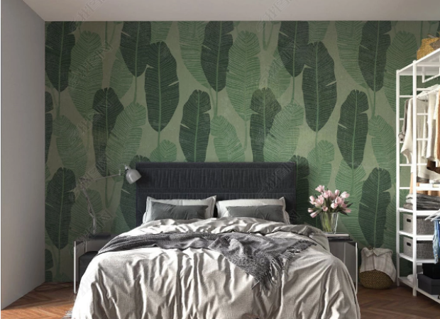 листья с зеленым фоном