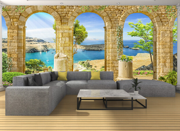 Берег за аркой