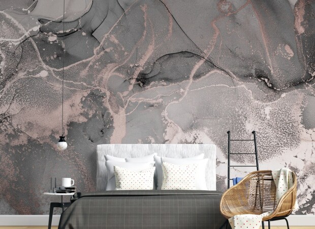 серый флюид с розовым золотом