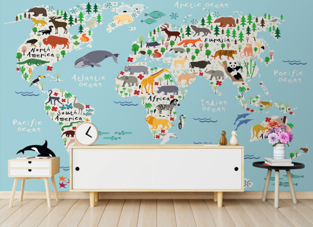 Густонаселенная карта мира