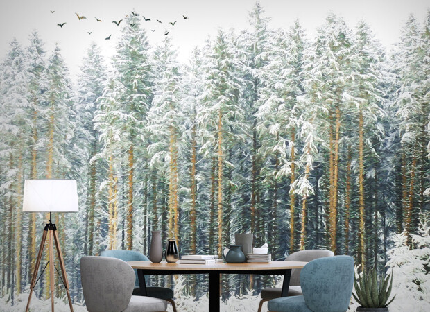 Заснеженные ели