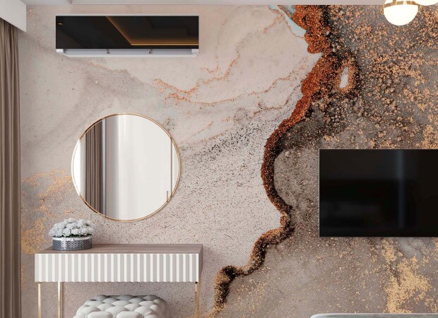 бежевый флюид с переходом в кориченевый