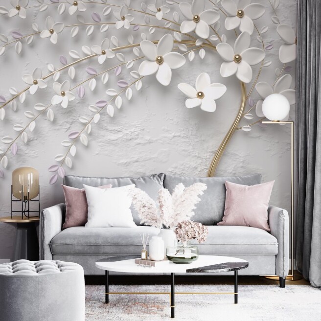 Фотообои цветущее дерево