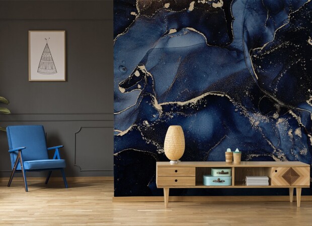 темно-темно синий флюид