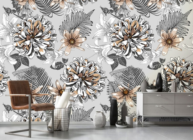 Коричневые цветы