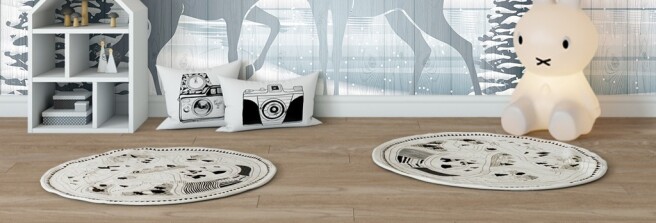 Фотообои Пара оленей у заснеженного озера