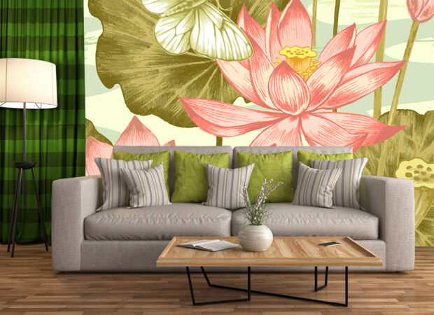 лотос и бабочка