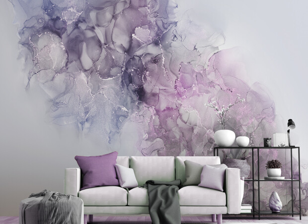 ніжно-бузковий серпанок