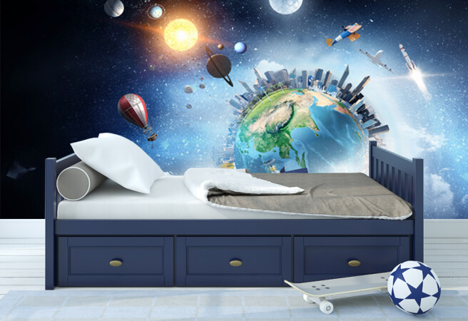 Фотообои города на планете