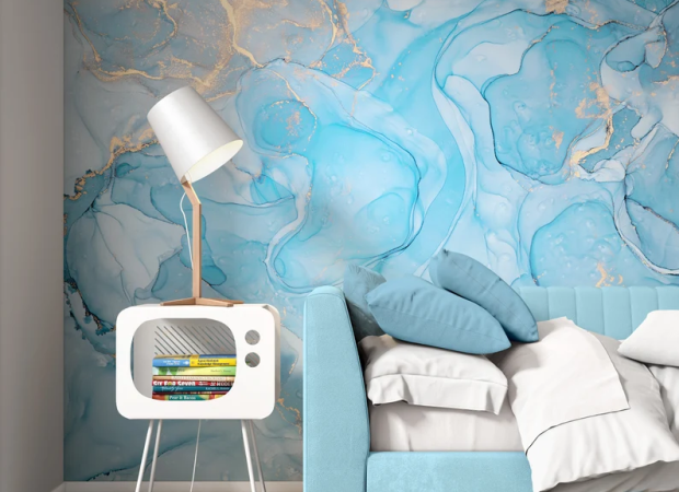 нежно-голубой флюид