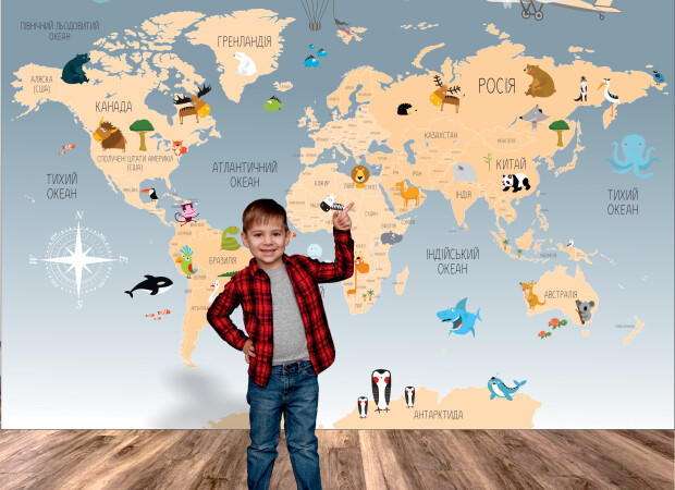 бежевая карта на украинском языке