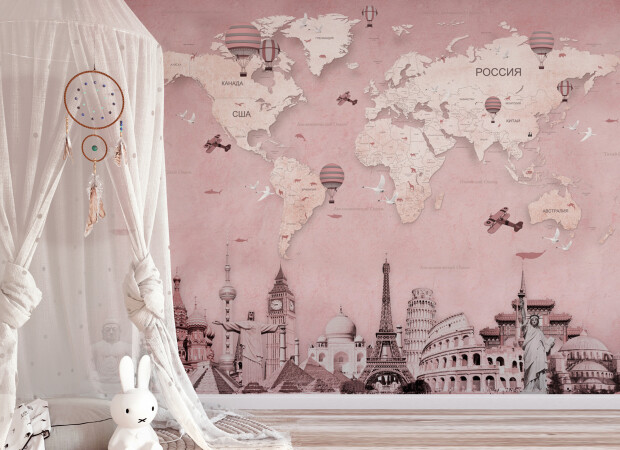 Розовая карта «Вокруг света»