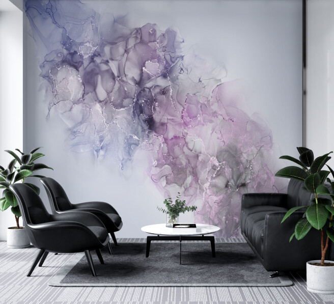 Фотообои нежно-сиреневая дымка