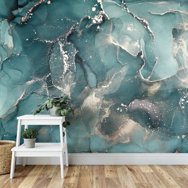 Фотообои флюид под цвет морской волны