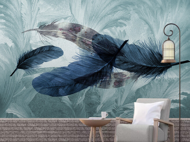 Фотообои Перья ворона