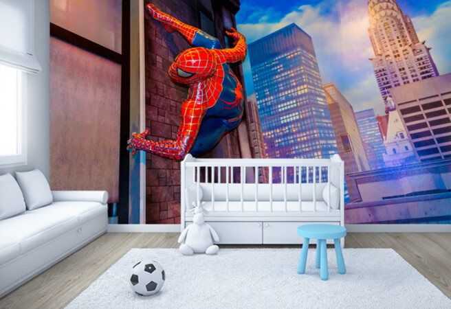 Фотообои Спайдермен на стене