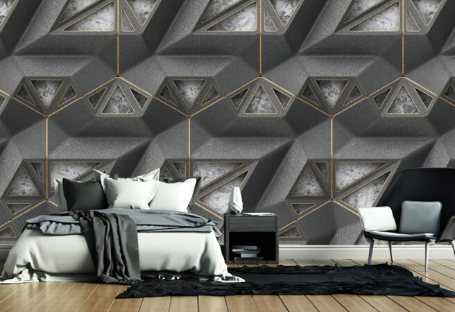 Фотообои ромбы в 3д