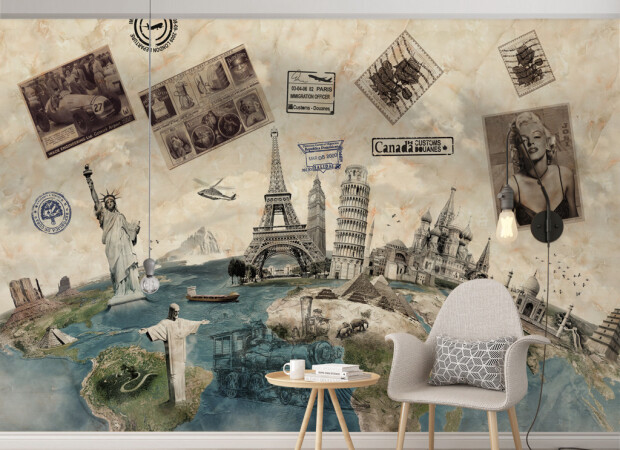 Марки, що летять над планетою