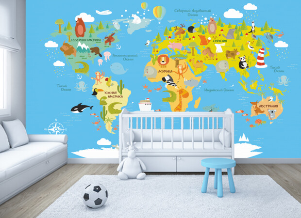 карта мира для ребенка