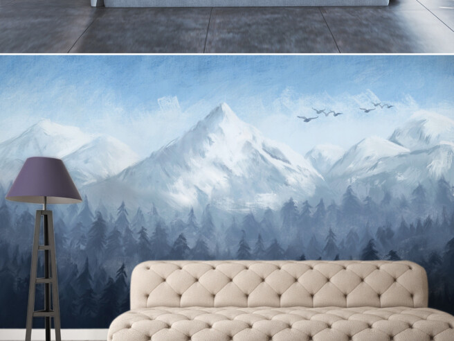 Фотообои Высокая гора