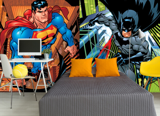 супер мен и бэтмен