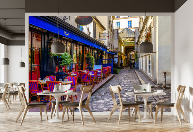 Фотообои Улица за стеной