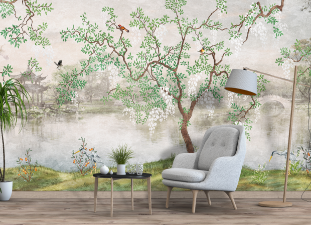 дерево возле озера