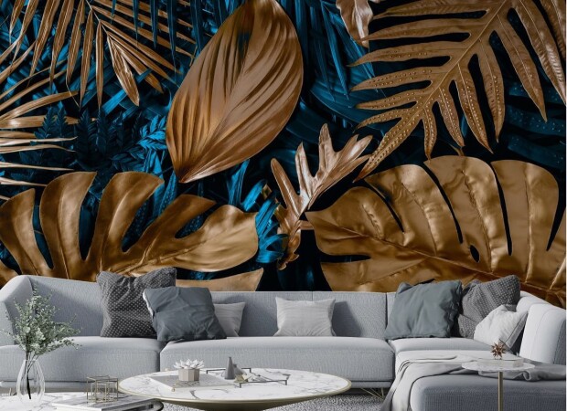 листья бронзовые