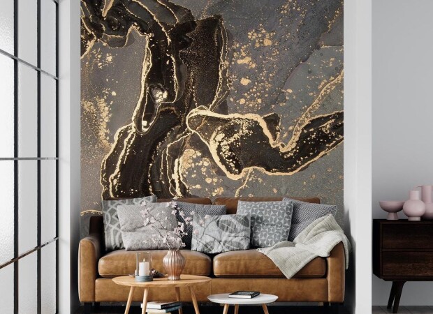 дуже темний флюїд із золотом