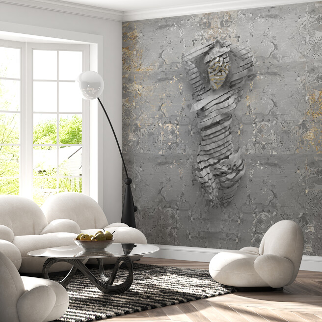 Фотообои девушка из лент