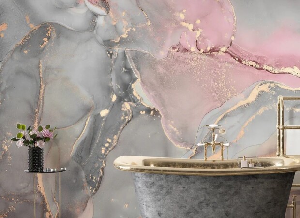 серо-розовый флюид