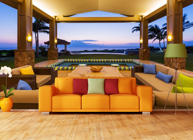 Беседка в гостинной