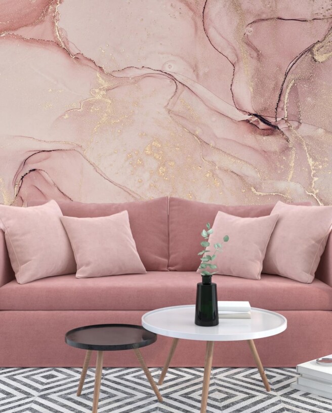 Фотообои светло-розовый  флюид