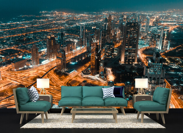 сине-зеленый город