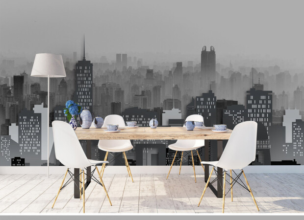 Місто в диму