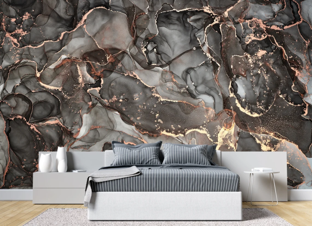 чорно-сірий і золотий