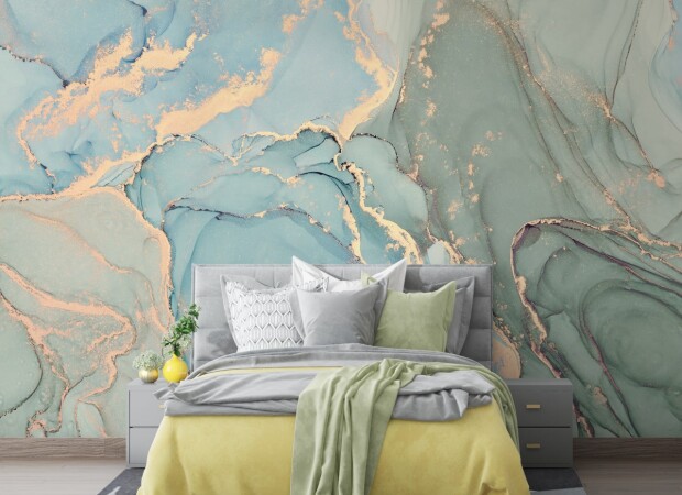 зелено-голубой флюид