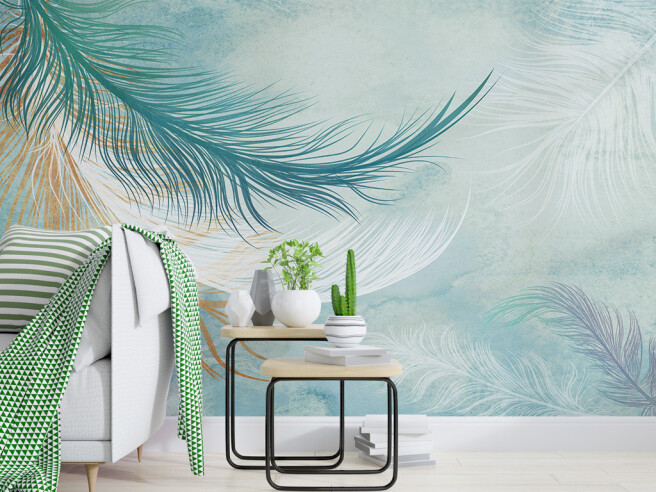 Фотообои Берюзовое перо