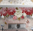 Фотообои Бабочки и цветы