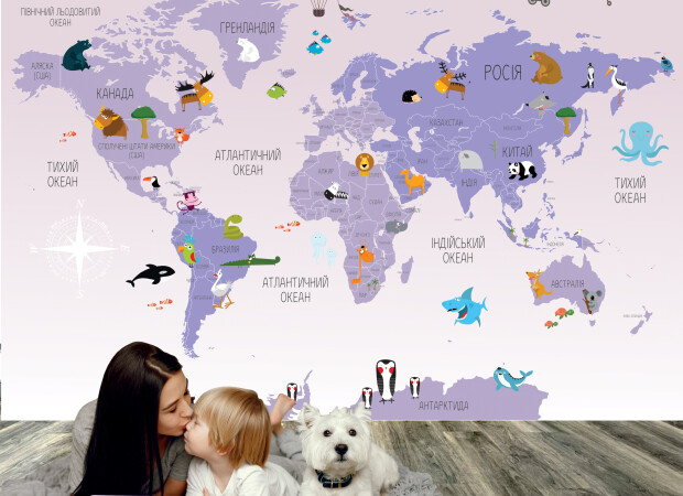 фиолетовая карта на украинском языке