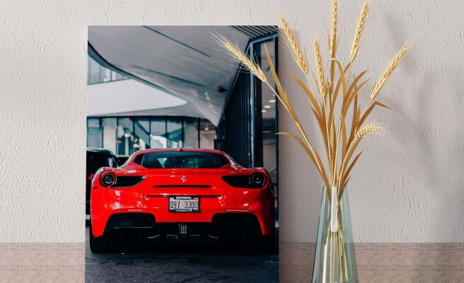 Фотообои Красный Ferrari Артикул 2381
