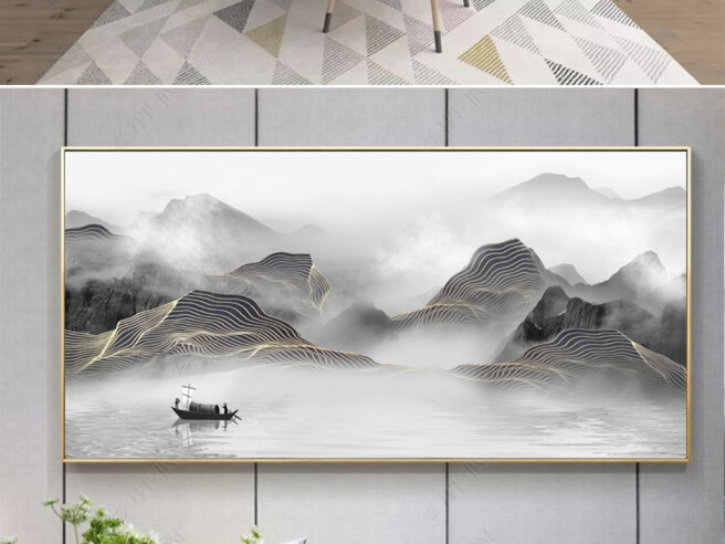 Фотообои Лодка посередине озера