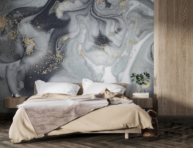 Фотообои темный флюид со светлым серым