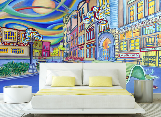 Нарисованный город