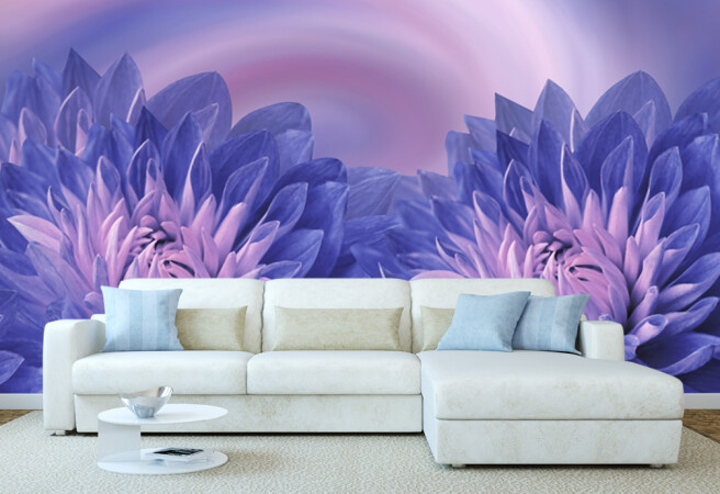 Фотообои фиолетовое цветение