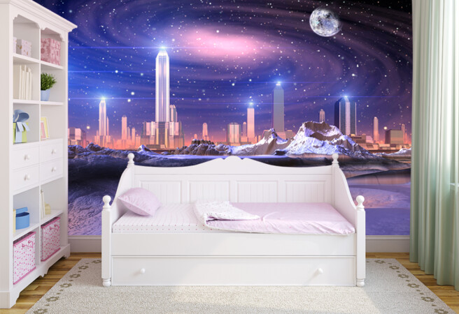 Фотообои космический город