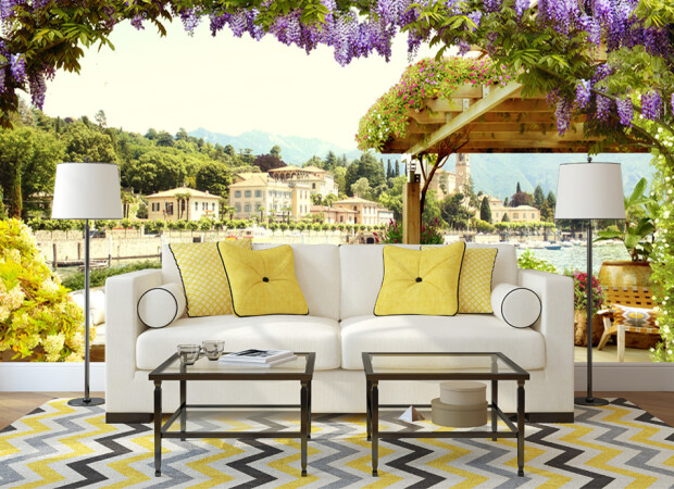 Арка в сирени