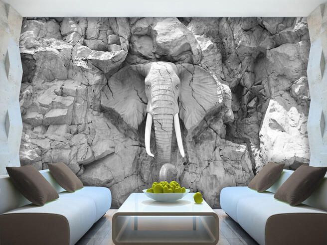 Фотообои Слон из скалы