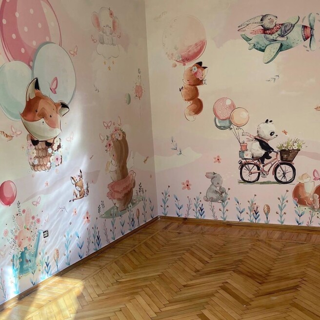 Фотообои візуалізація милі тварини