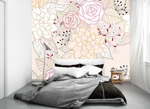 линии цветов